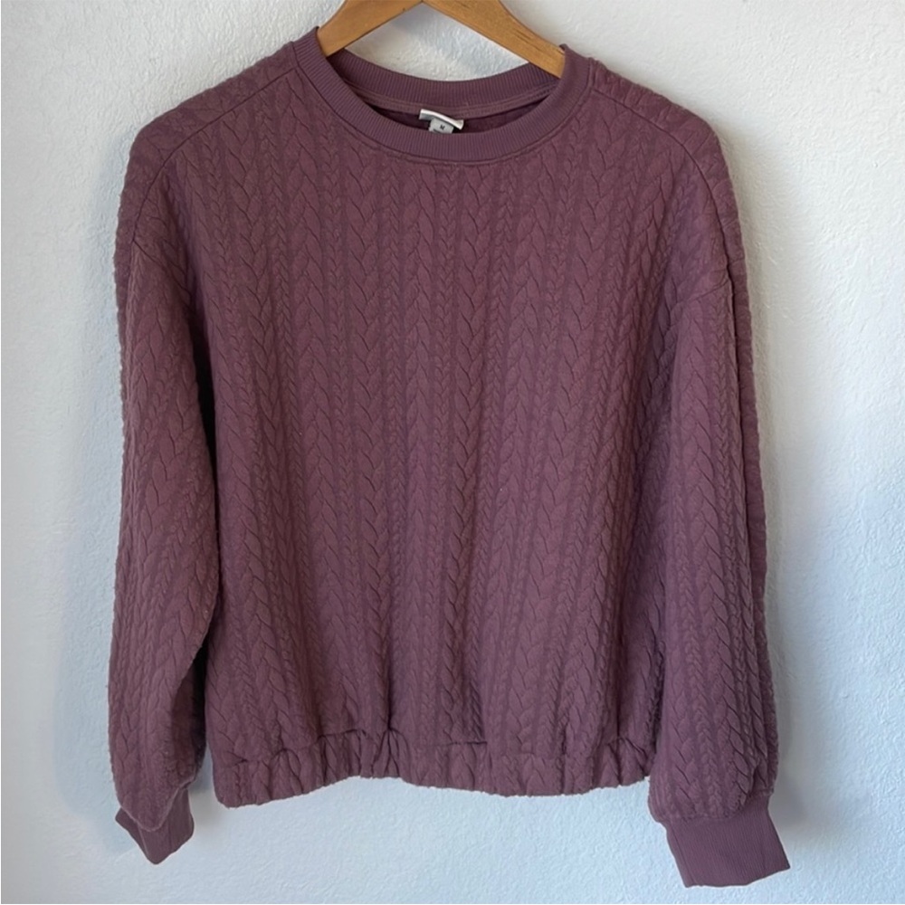 A New Day Quilted‎ Cable Pattern Sweater